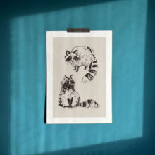 Sketchy raccoons by buttercatparadox.com