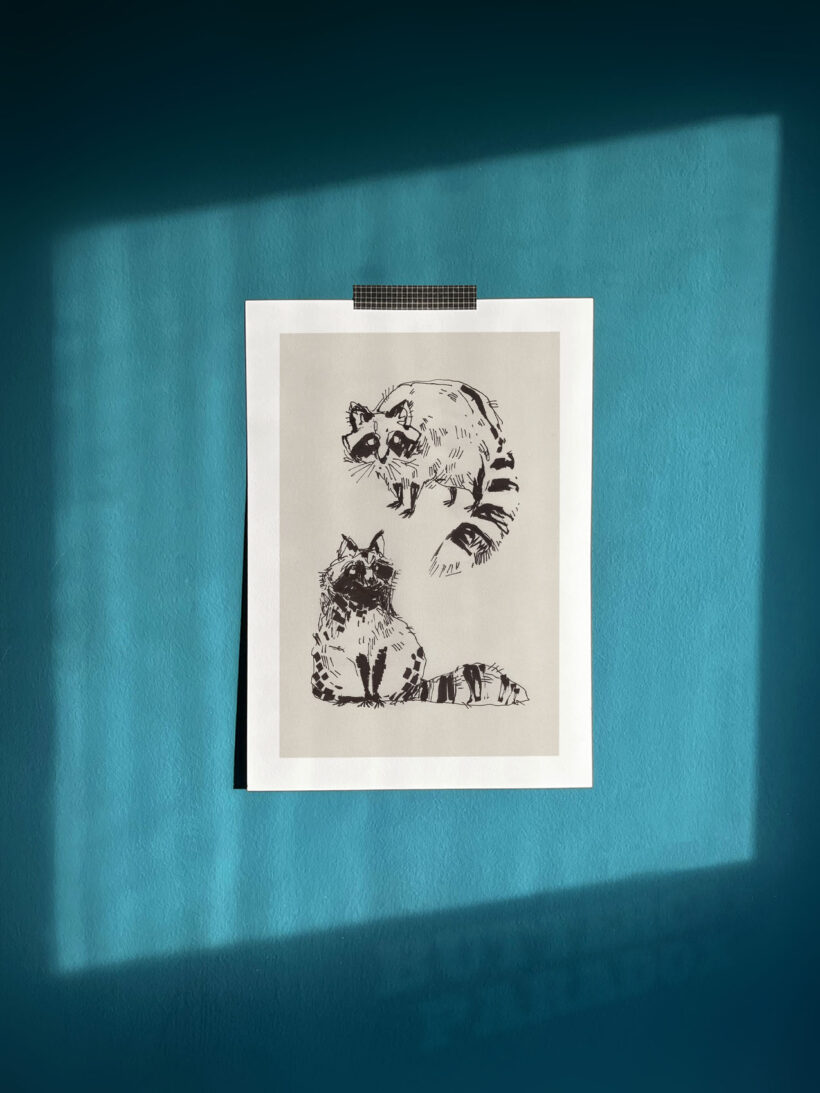 Sketchy raccoons by buttercatparadox.com