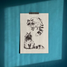 Sketchy raccoons by buttercatparadox.com