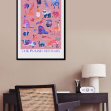 Polish meme animals bestiary by Buttercat Paradox Art print of famous polish meme animals like kurwa bober, myszokrowa, ratatuj or chomik.